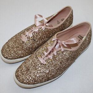 Keds X Kate Spade New York Champion Glitter Sneakers : Womens Size 7.5 : Rose